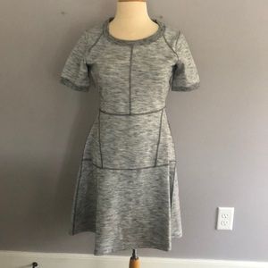 Athleta grey athletic midi dress